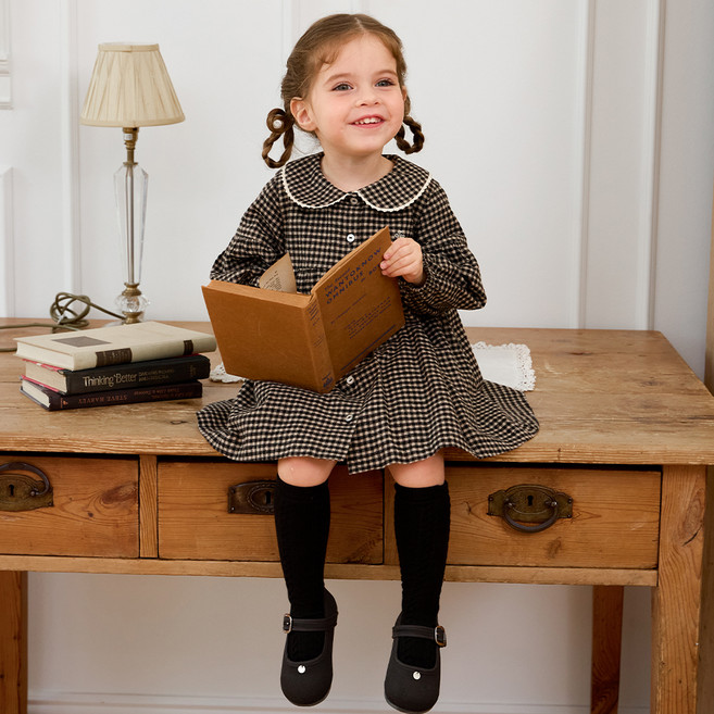 Tartine et Chocolat GE Lumi格紋連身裙