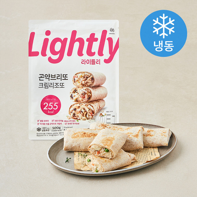 라이틀리 곤약브리또 크림리조또 (냉동), 125g, 1개, 4개입