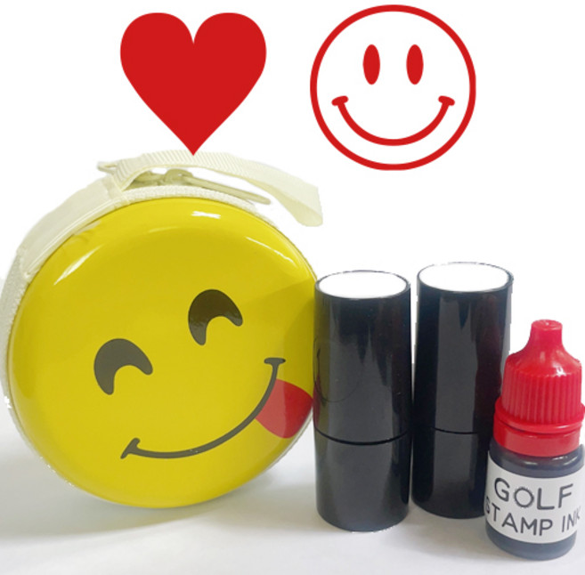 애플 골프공 스탬프 세트, RED B, 1세트