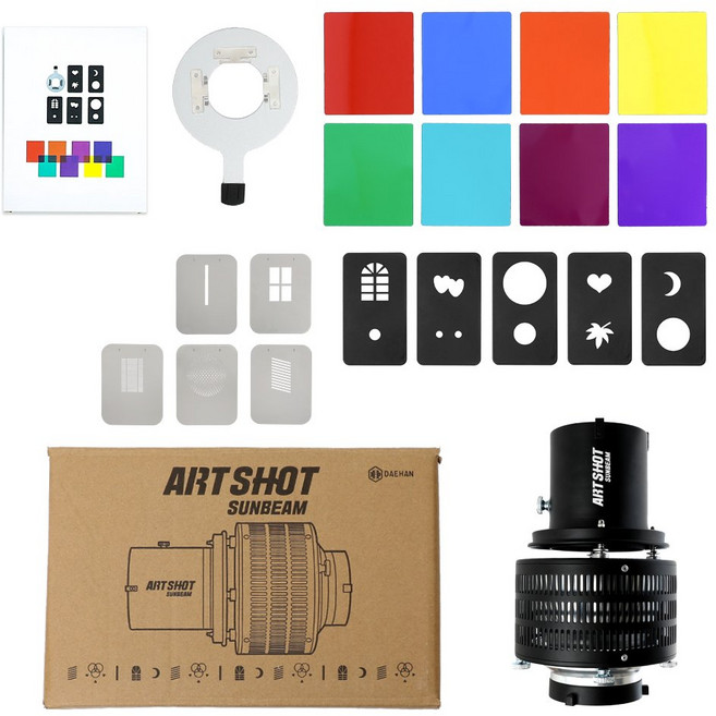 지속광 제품 사진 소품 유튜브 방송 촬영 장비 조명 필름 썬빔 아트샷 세트, 1세트, SUN-ART
