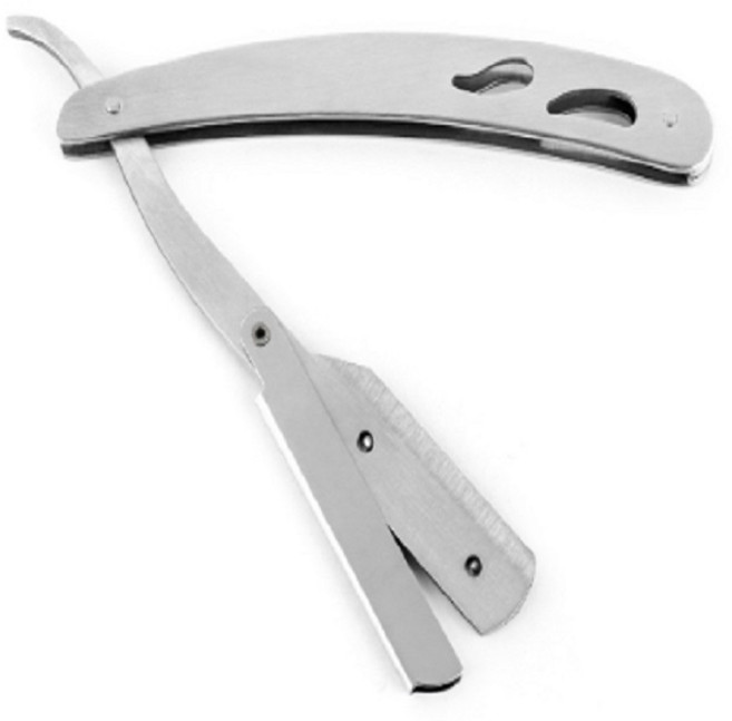 웰플레이 일자 실버 클래식 면도기, 1개입, 1개