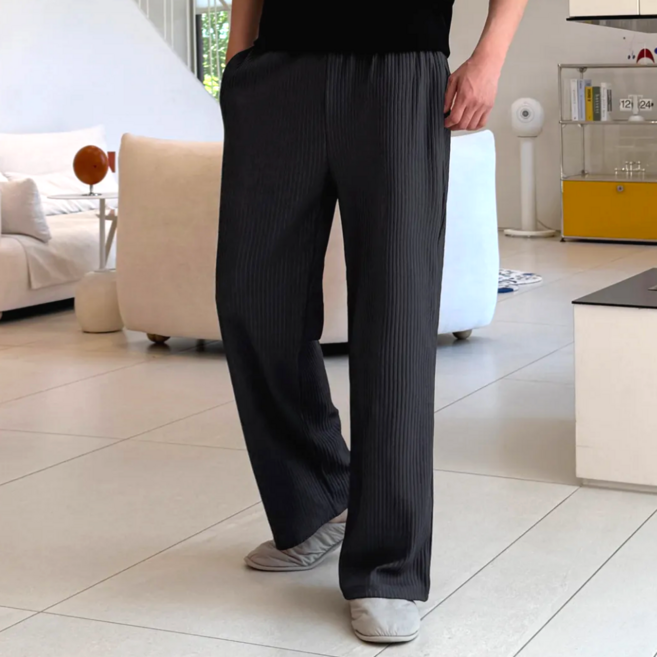 이브클로젯 이황에프엔씨 남성용 플리츠 롱 와이드팬츠 6126 1