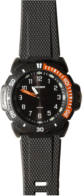 가이거 남성용 야광 3침 스포츠 워치 GE3001BKBK