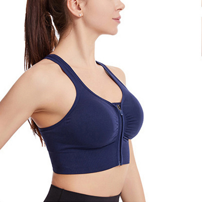 휴데이 셔링 앞 지퍼 학생 브라