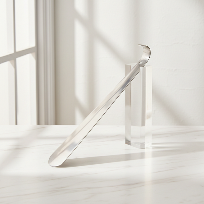 마켓피아 신발 헤라 휴대용 금속 구두 주걱 후크 42cm, 1개