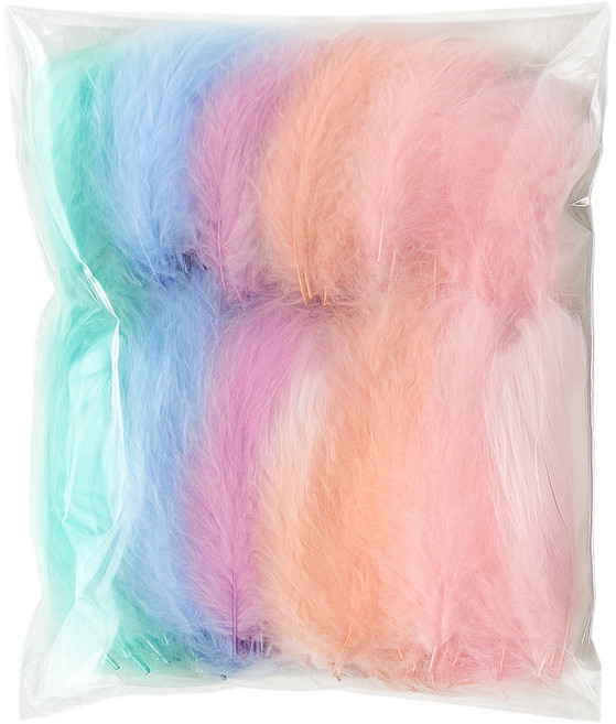 코히모 드림캐쳐 장식 깃털 만들기 재료 200p 세트 5W0501, 혼합색상, 1세트