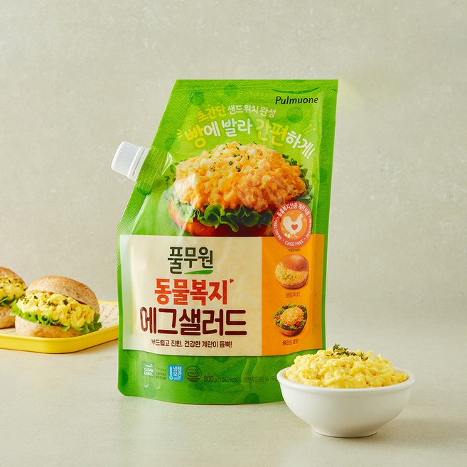 풀무원 동물복지 인증 에그샐러드, 800g, 1개