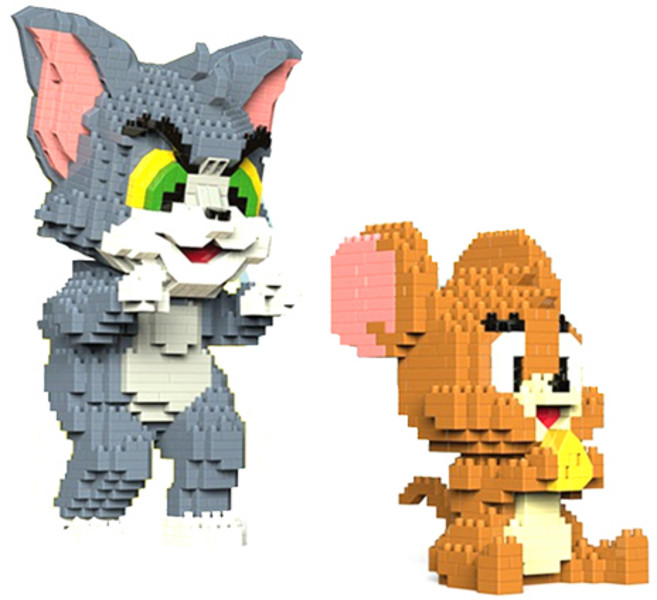 톰과젤 투 나노블록, 혼합색상, 1개