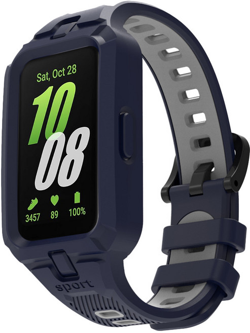 스페이스쉴드 호환 러기드 아머 일체형 스마트워치 스트랩, 미드나잇그레이, 1개