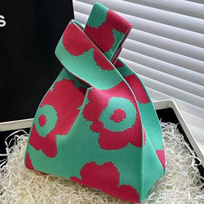 버블리데이 가벼운 니트 토트백 미니 에코백