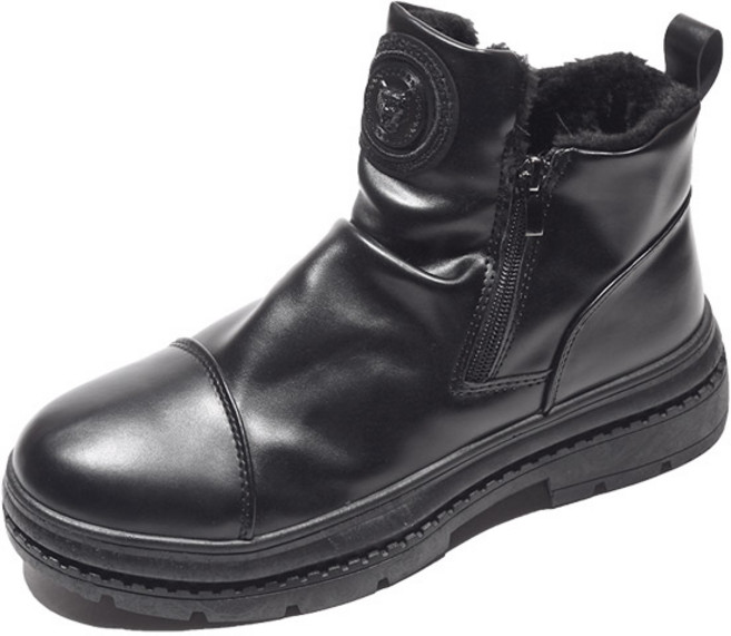 다된데 남성용 방한 미드탑 털부츠 CS164