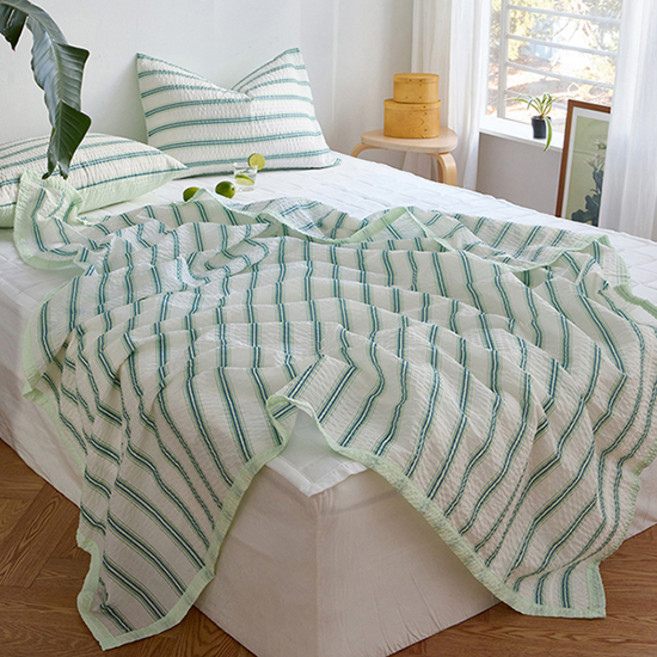 쉬즈홈 콜드 시어서커 여름 홑이불 듀라론 냉감패드 세트