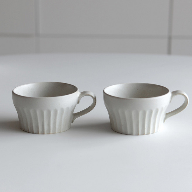 니코트 라플레르 라떼 머그컵 350ml, 2개