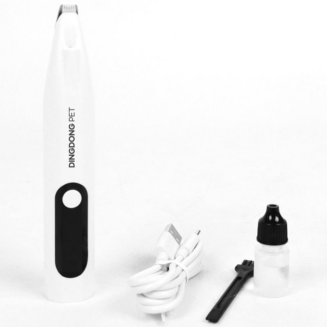 딩동펫 반려동물 파우패드 발바닥 미니 이발기 세트, 혼합색상, 1세트