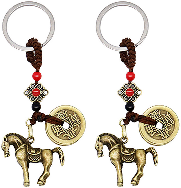 리빙다 12지엽전행운키링, 말, 2개