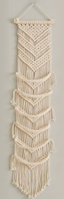 더플로우커머스 핸드위빙 마크라메 태피스트리 모자 월 디스플레이, 베이지