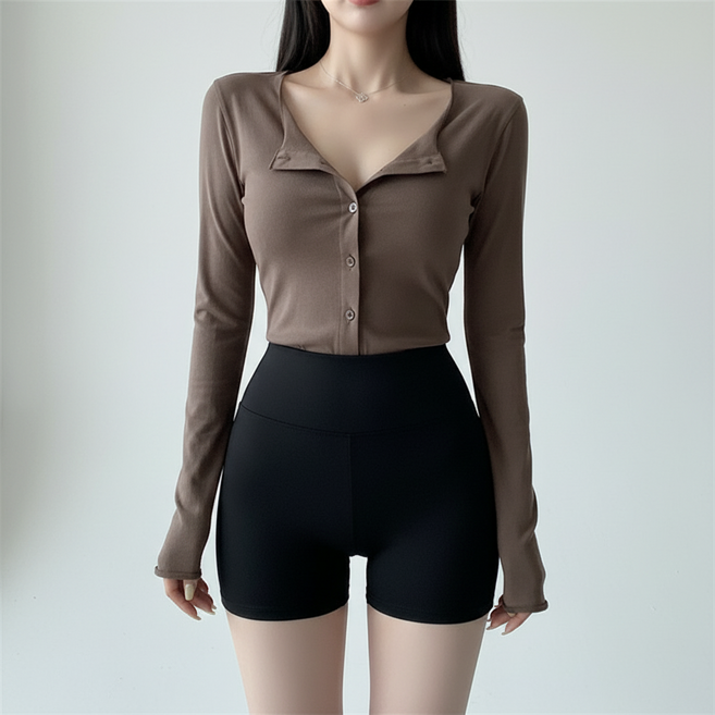 Marketpia 女款修身版型長袖襯衫