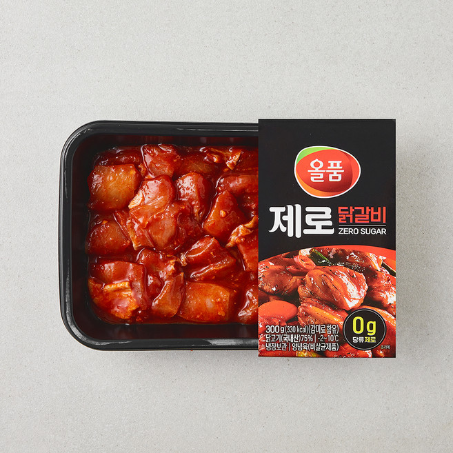 올품 제로닭갈비, 300g, 1개