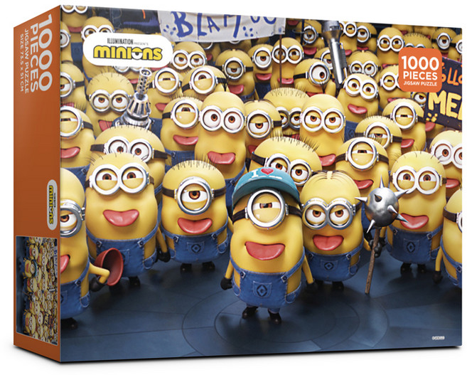 minions 小小兵 卡通圖案拼圖, 1000片, AL3310, 1盒