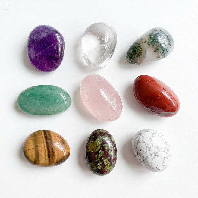 문구담 자연 패턴 스톤 컬렉션 인테리어 조약돌 오브제, 믹스컬러