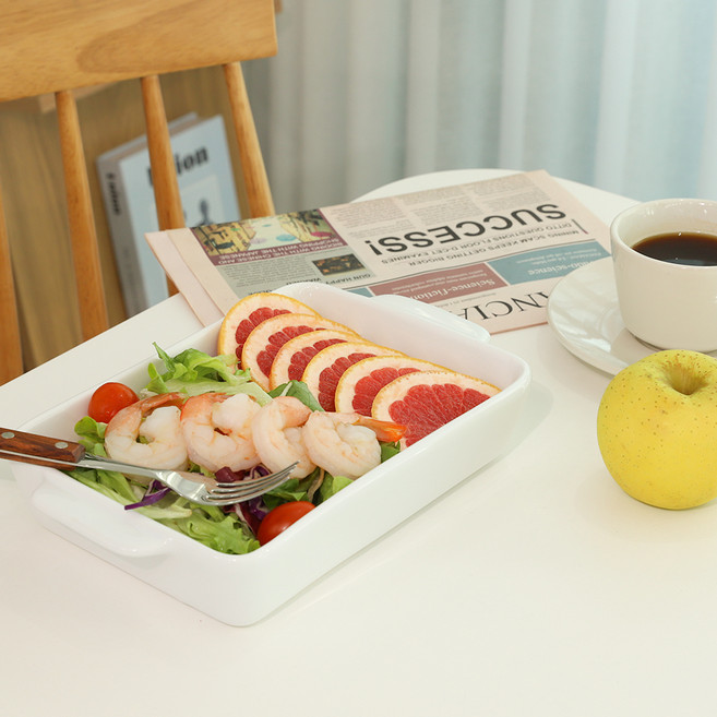 CAREPRIN Balmuda 陶瓷手柄不適合烤箱 M, 1個, 白色