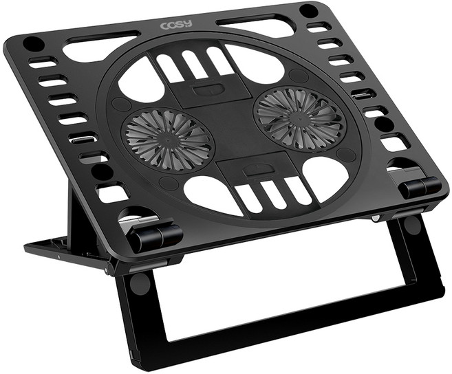 코시 노트북 태블릿 쿨링 스탠드 NS4043, 블랙, 1개