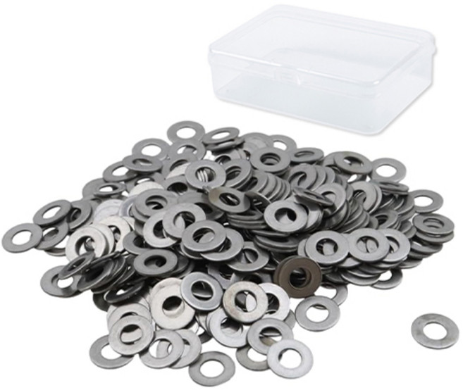 OON 스텐 평와샤 투명케이스 132p, 1개