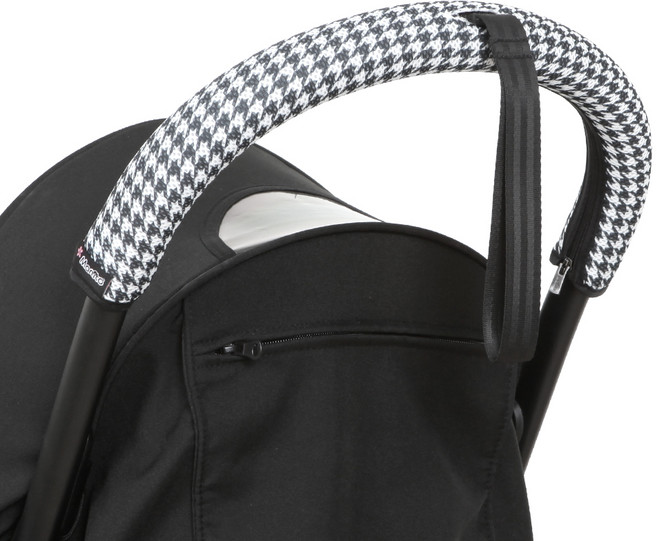 마니또 유아용 클린그립 스토케 요요 전용 유모차 핸들커버, 하운드투스 블랙, 1개