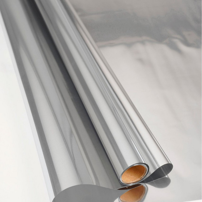 Ttodream 防曬單向視野窗戶貼膜, 銀色