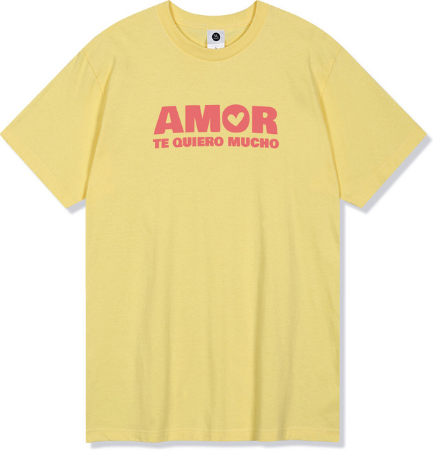 빌락트 아모르빅로고 순면 통기성 반팔 티셔츠