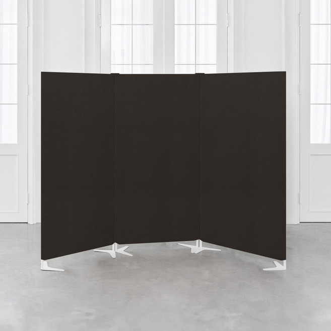 까사마루 이브 스탠드형 가림막 파티션 3단 800 x 1500 mm, 그레이