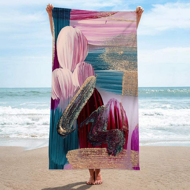 소니오 트로피칼 컬러풀 비치타월 80 x 160 cm, TYPE09, 1개