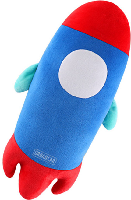 어반카 차량용 인형 안전벨트 쿠션, 우주로켓, 1개