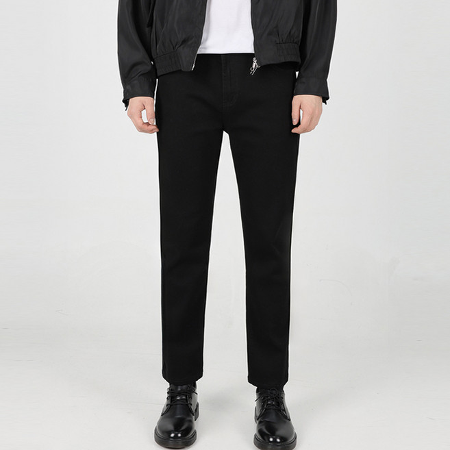 플레이즈 남성용 히든밴딩 스트레이트 일자 면팬츠