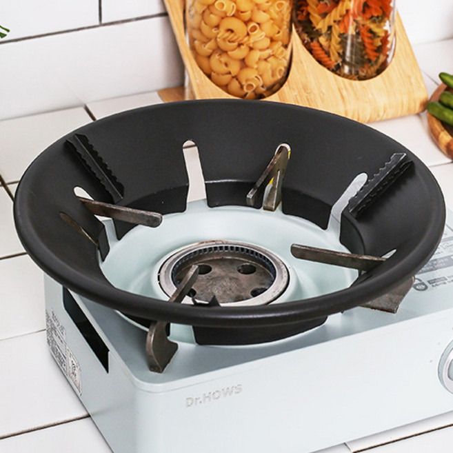 청소앤 가정용 휴대용 가스렌지 바람막이 고급형, 블랙, 1개