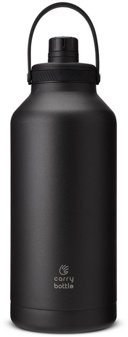 캐리보틀 폴라 보온병 텀블러, 블랙, 1.9L, 1개