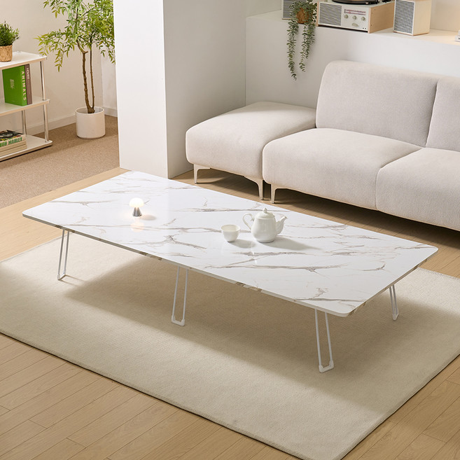 아이캔컴퍼니 E0 LPM 모모 울트라 9파이 접이식 테이블 고객직접설치, 마블