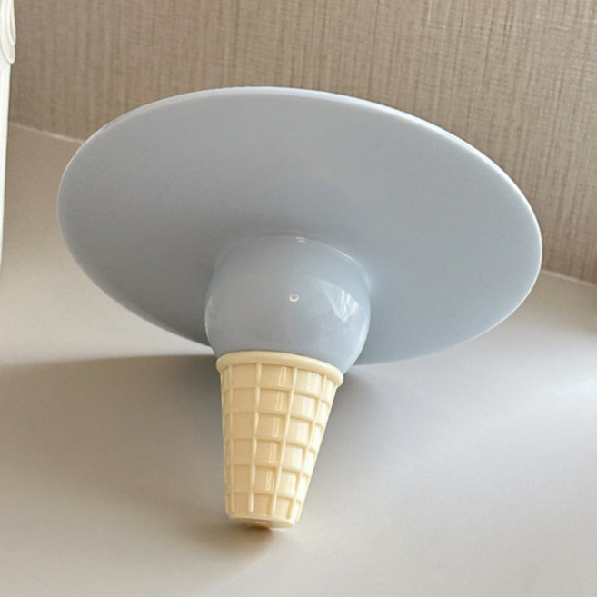 미르노아 녹은 아이스크림 유니크 오브제 탁상거울 MMM3465, 블루