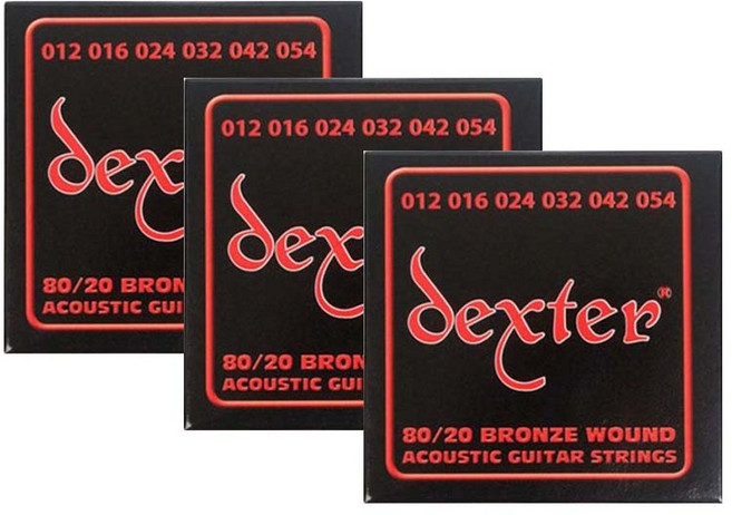 덱스터 포스포 브론즈 어쿠스틱 기타줄 3p, 혼합색상, 1개