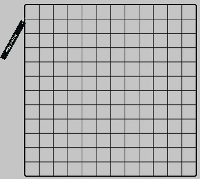 마켓플랜 인테리어 스틸 네트망 60 x 60 cm, 1개, 블랙