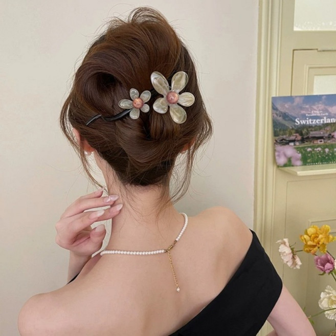 비비뮤아 빅 플라워 헤어 고정 머리비녀 SH151