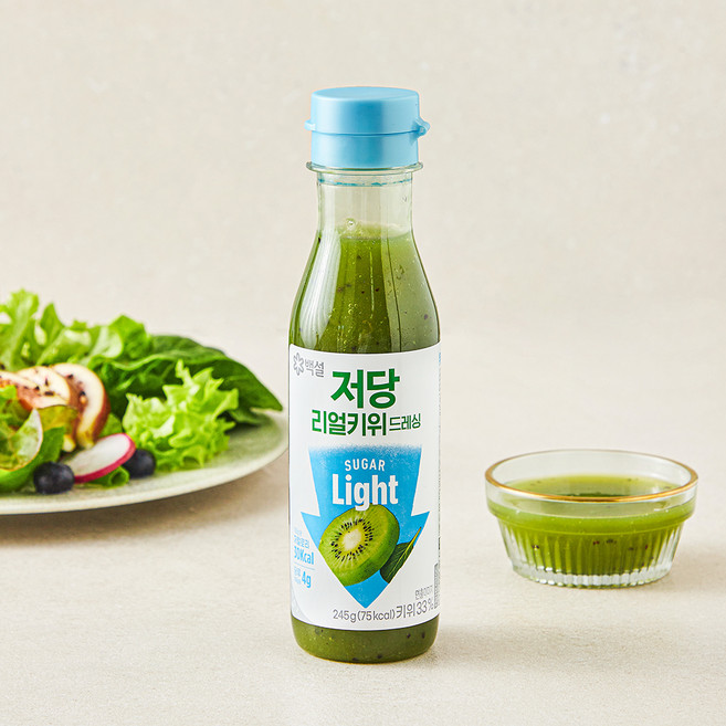 백설 저당 리얼키위 드레싱, 245g, 1개