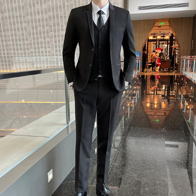 인피어스 남성용 탤런 슬림핏 비즈니스 자켓 + 긴바지 세트