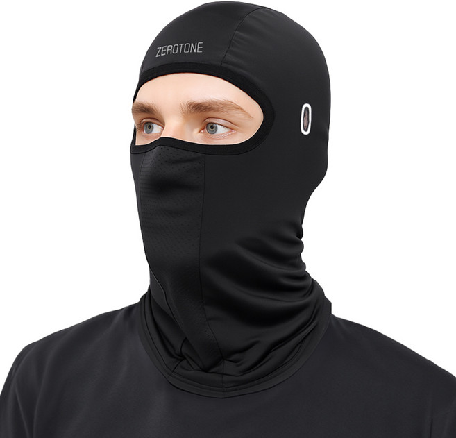 Zerotone Aero 涼感運動巴拉克拉法帽, 1個, 黑色