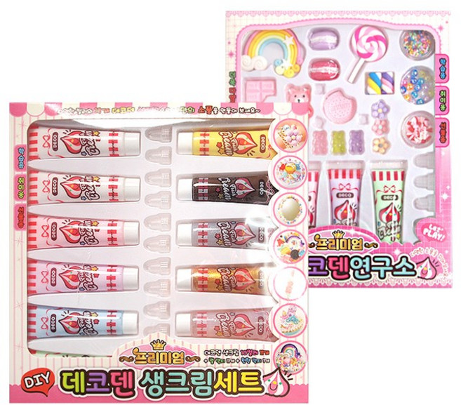 투영디자인 데코덴 프리미엄 DIY 키트 + 데코덴 프리미엄 생크림 세트, 혼합색상, 1세트