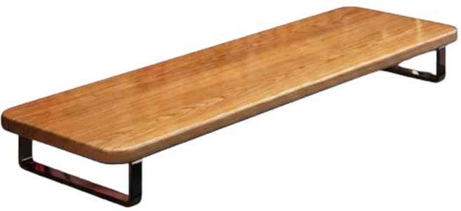 모드플러스 와이드 스틸 프레임 데스크테리어 40cm, 오크