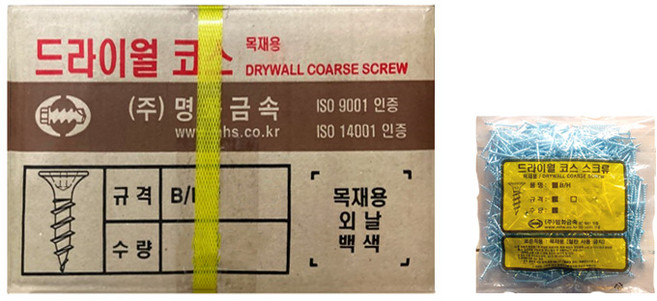 Inno Tools 木工用粗牙螺絲 白色 3.8 x 38mm 1503 500入, 12個