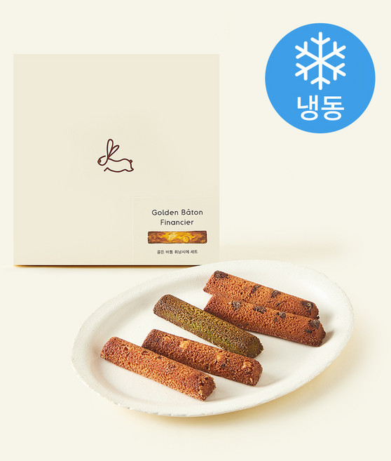 한스케익 골든 바통 휘낭시에 5개입 세트 175g (냉동), 1세트