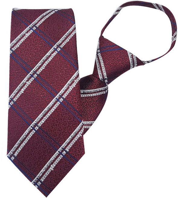 엘르 남성용 패션 자동 지퍼 네바다 넥타이