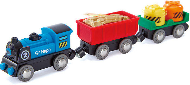하페 화물 전동 기차 작동완구, 혼합색상, 1개